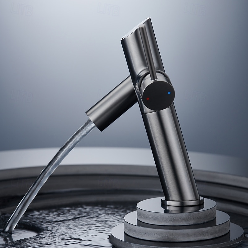 Robinet de lavabo - Classique Nickel brossé / Électroplaqué / Finitions peintes Ensemble central Poignée unique à un trouBath Taps de 2025 ? $145.99 –P4