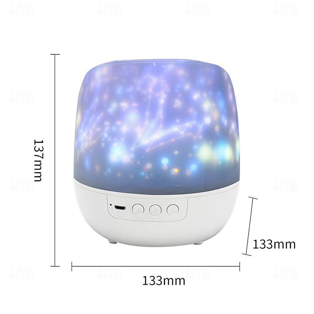 Proiettore di luce notturna per bambini, proiettore di galassie per camera da letto, proiettore di stelle e nebulose con cavo USB, rotazione di 360 gradi, lampada da notte per bambini, per decorare del 2025 a $11.99 –P2