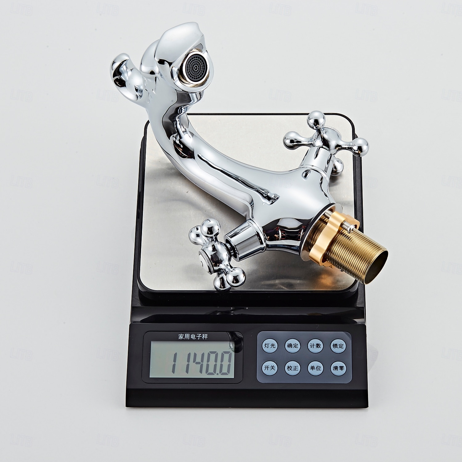 Waschbeckenarmatur - Klassisch Chrom / Ölgeriebene Bronze / Antikes Messing Mittelset Zwei Griffe Ein LochBath Taps 2025 - $161.99 –P2