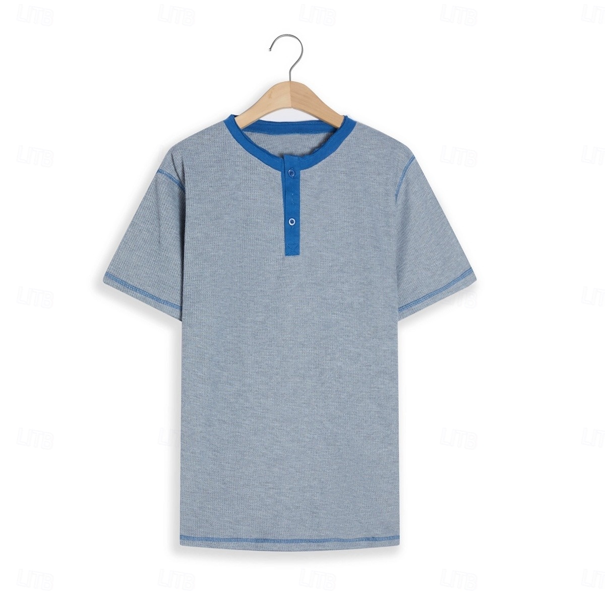 Homme T-shirt Henley gaufré T-shirt Manche Courte Henley Été Toutes saisons Couleur Unie Mode Designer Occasionnel Patchwork Boutons Extérieur Occasionnel Quotidien Blanche Bleu Jaune T-shirt haut de de 2026 ? $18.99 –P8