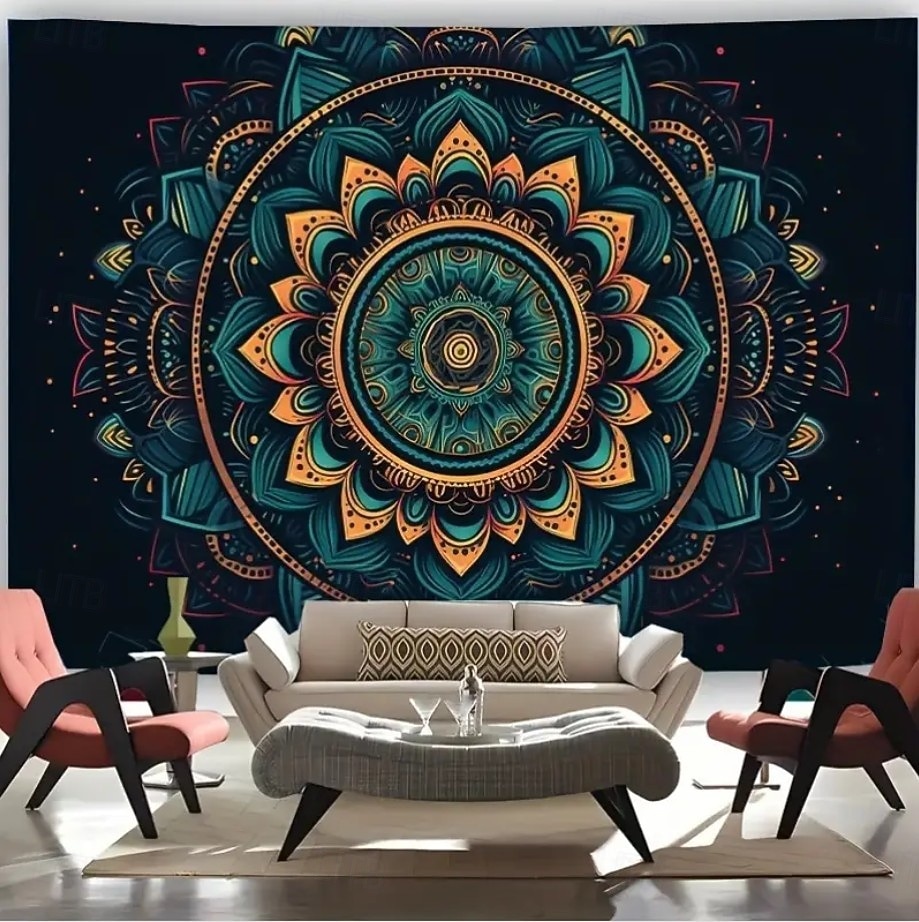 tapeçaria Tapeçarias Mandala Geométrica Boêmio Quarto Sala de estar Dorm Decorações de parede de porta de fundo de 2026 por $21.99 –P9
