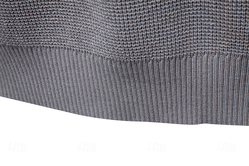 Herre Pullover genser Vaffelstruktur Strikke Crewneck عادي Crew-hals Årgang Kul Skole Feriereise Klær Raglan Ermer Vår Høst Mørk Marineblå Kakifarget S M L 2026 - $35.99 –P22