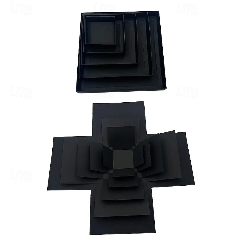 Set cutie cadou surpriză de Crăciun cu capace, kit de ambalare cadou cu mai multe compartimente DIY pentru zile de naștere, Ziua Îndrăgostiților, Crăciun, cereri în căsătorie și ocazii speciale, 2025 - $17.49 –P9