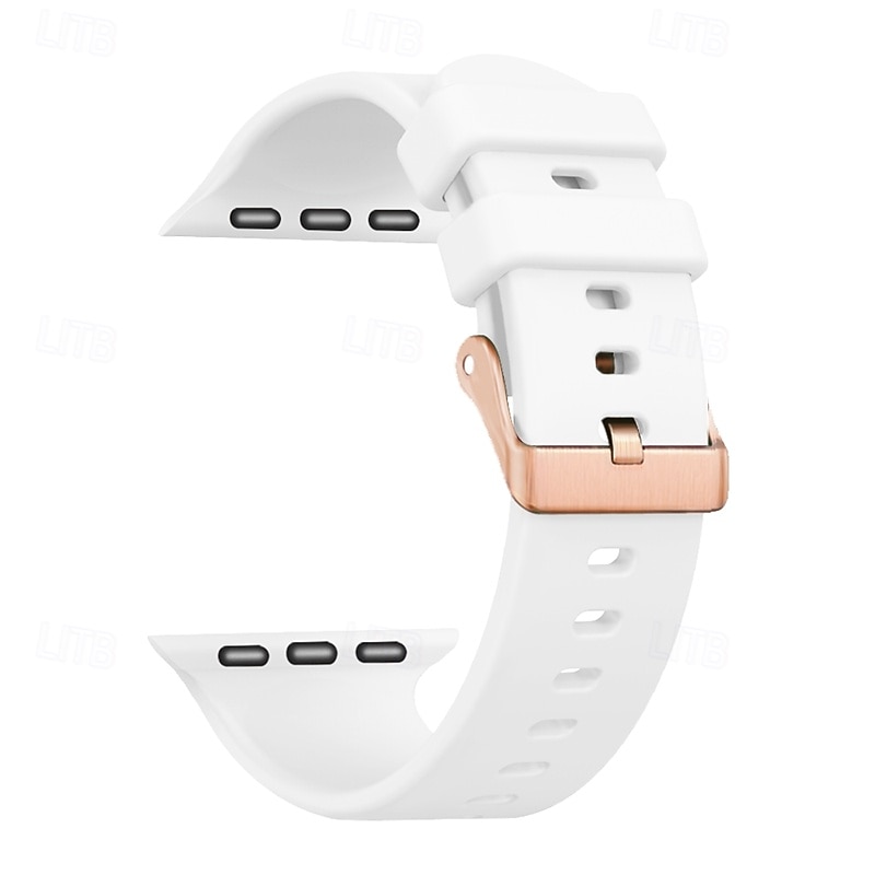 Спортивный ремешок, совместимый с Apple Watch, 38 мм, 40 мм, 41 мм, прочная металлическая застежка, регулируемый силиконовый ремешок, сменный ремешок для iwatch ultra 2 серии 9, 8, 7, se, 6, 5, 4, 3, 2026 - $15.99 –P2