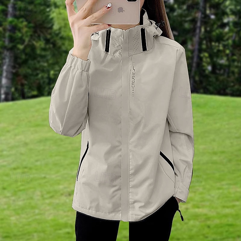Mujer Cortavientos Chaqueta Chaqueta para senderismo Impermeable Al aire libre Impermeable Resistente al Viento Trajes de senderismo Ropa de senderismo Primavera Otoño Camiseta Camping / Senderismo 2025 - $19.99 –P6