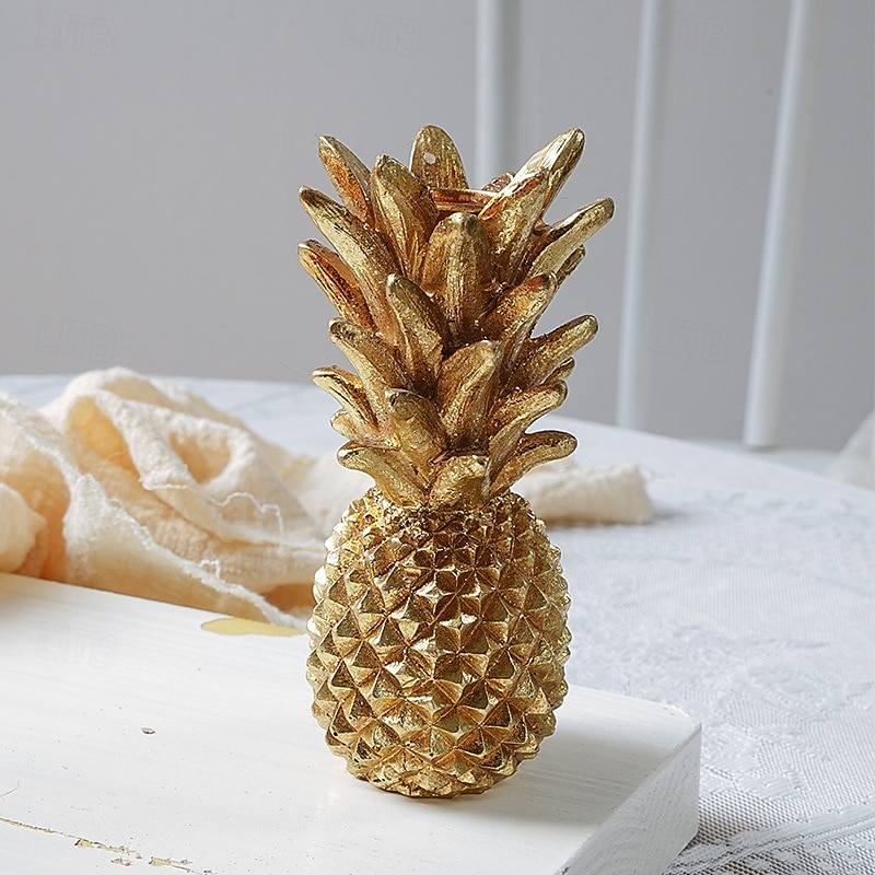 Винтажный золотой подсвечник в форме ананаса, настольный канделябр из смолы для дома, отеля, свадьбы &украшения для праздничного стола 2026 - $11.49 –P7