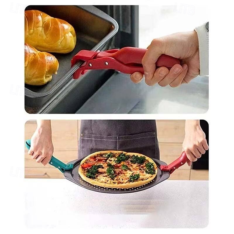 2 peças de suporte de tigela anti-escaldante multiuso para cozinha, pinças antiderrapantes para segurar pratos, braçadeira de prato resistente ao calor para levantar pratos quentes, tigelas, de 2026 por $13.99 –P9