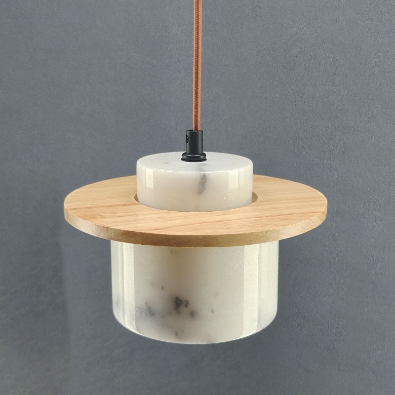 2026年 芸術的な大理石の球体ペンダントライト、木製の温白色ライト、E29調節可能なチェーン  コレクション – $115.99 –P6