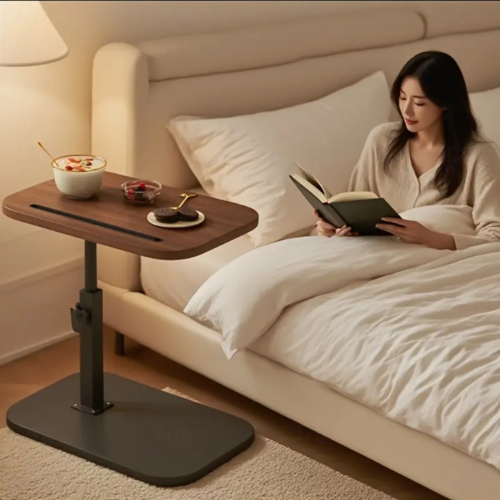 Bureau portable pour ordinateur portable/table de chevet/bureau réglable/petite table d'appoint rotative à 360°/table basse pour canapé/convient pour salon, chambre, baignoire, salle de bain, plateau de 2025 ? $44.99 –P1