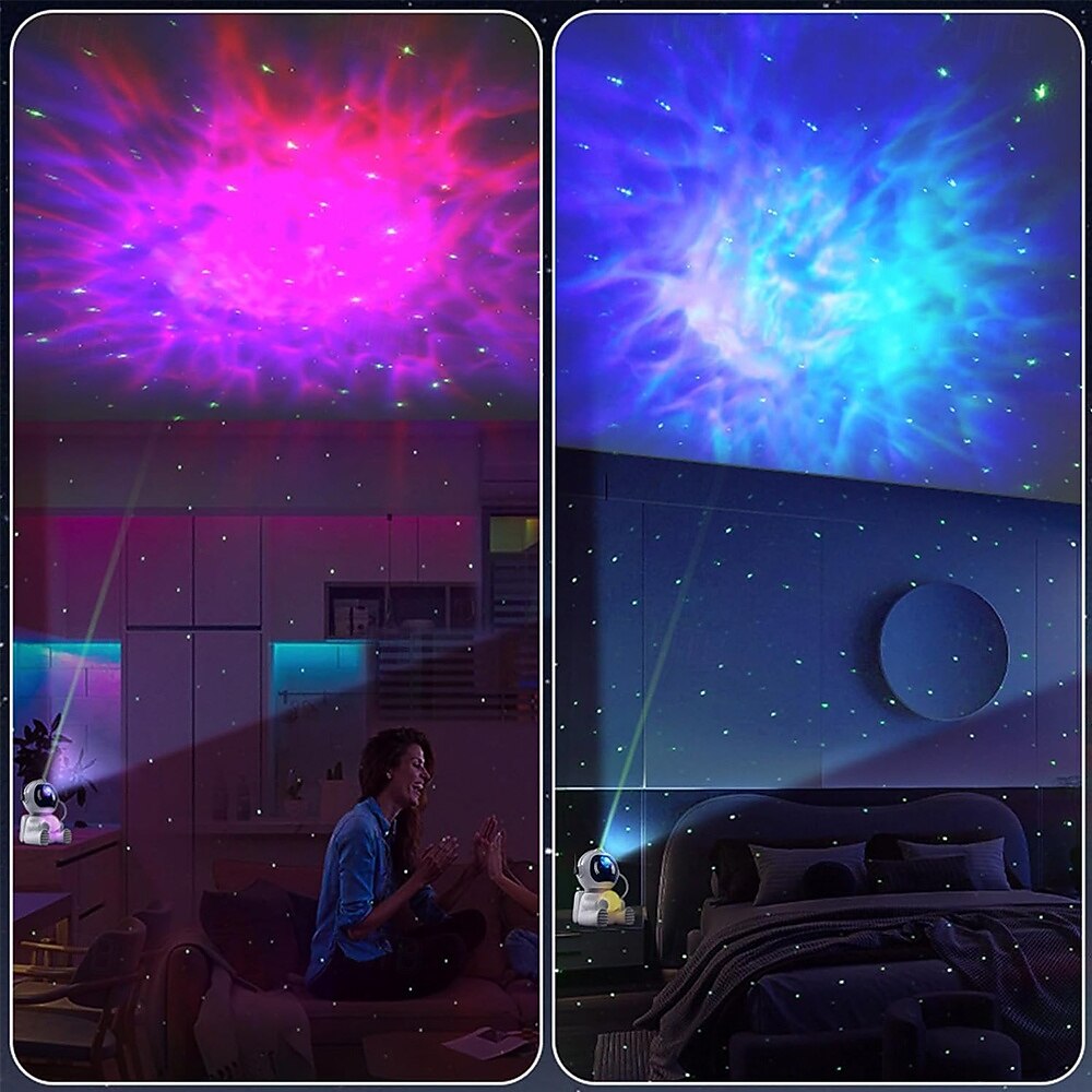 proiezione stellare galassia luce notturna astronauta proiettore stella nebulosa soffitto luce led 360 regolabile &timer &telecomando per bambini/camera da letto/regali di Natale/compleanno/San del 2025 a $35.99 –P3