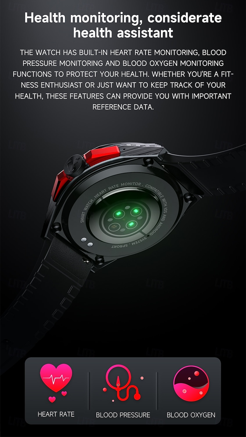 LOKMAT COMET 2 PRO Умные часы 1.46 дюймовый Смарт Часы Bluetooth Педометр Напоминание о звонке Датчик для отслеживания активности Совместим с Android iOS Женский Мужчины 2025 - $38.99 –P6