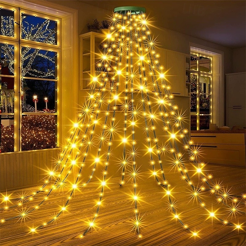 Christmas Tree Lights, LED Christmas Lights with 8 Light Modes, Outdoor Christmas Light with Timing Function for Christmas Decorations 2025 - CAD $21.36 –P5
