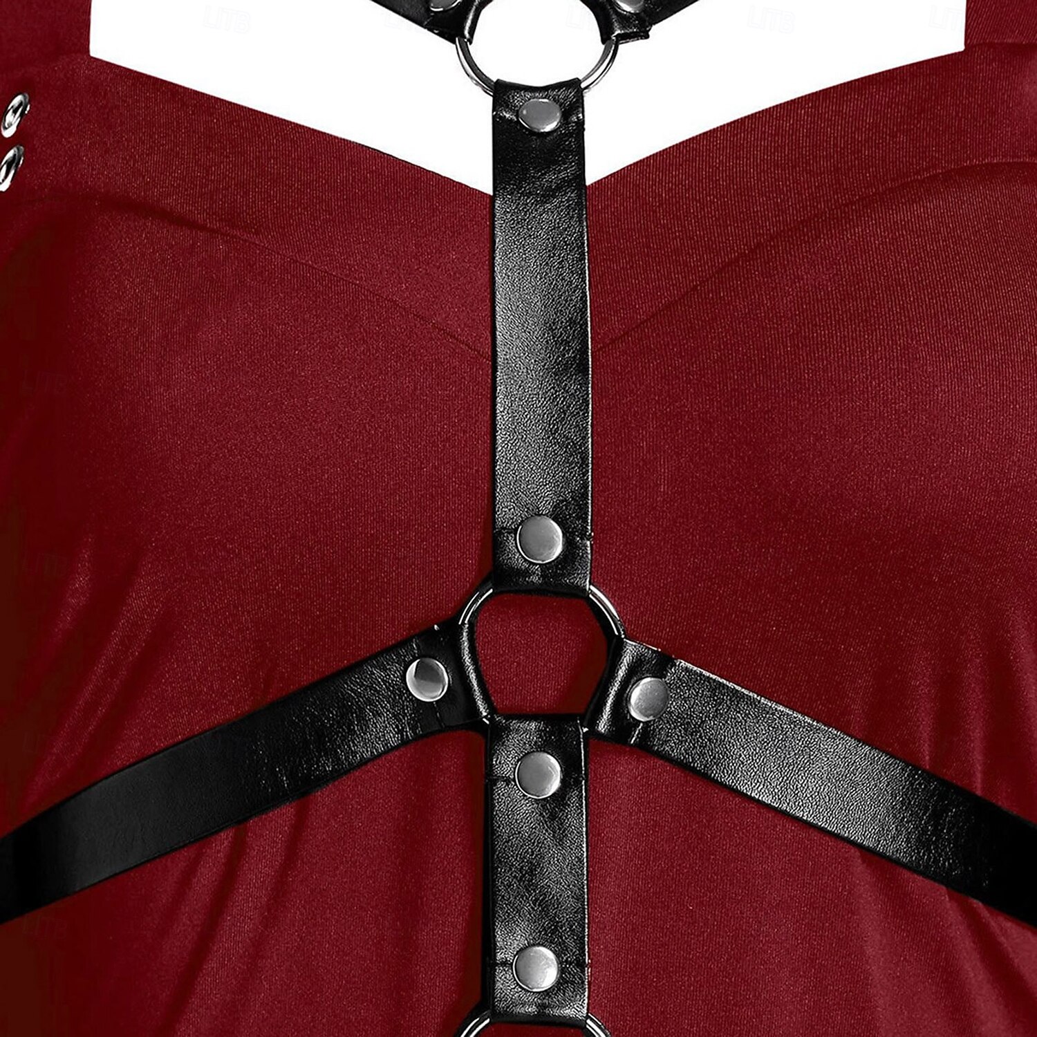 Punk i gotyk Sukienka Dzwon Czarownica Goth Girl Z odsłoniętymi ramionami Asymetryczne obszycie Strój na bal maskowy Damskie Halloween Karnawał Spektakl Impreza Doroślu Sukienka 2025 - $32.99 –P8