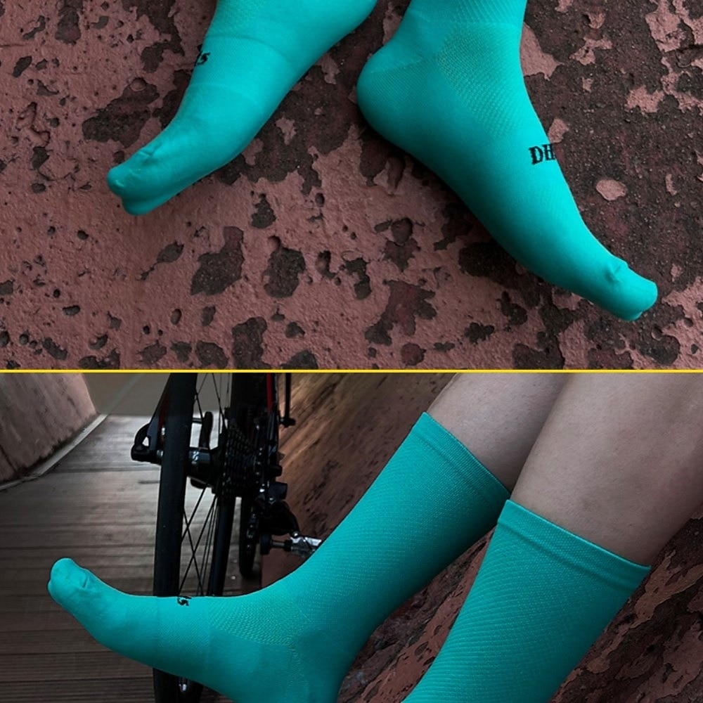 Calcetines Calcetines Ciclismo Calcetines de bicicleta Calcetines deportivos Calcetines atléticos Camping / Senderismo Senderismo Ejercicio al Aire Libre Bicicleta / Ciclismo Alta elasticidad Cómodo 2025 - $13.19 –P10