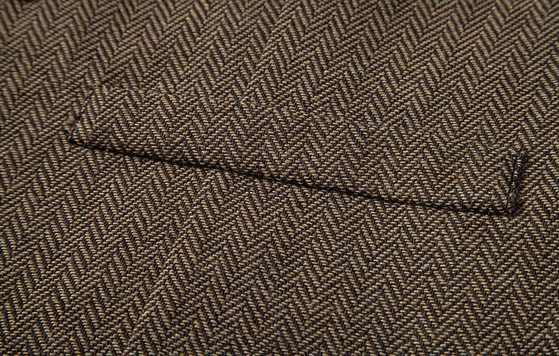 Herre سترة Veste Feriereise Daglig Bryllupsfest Stevnemøte Årgang Mote Vår Høst Lomme Knapper Polyester Tweed Bekvem عادي Fiskebein Dobbeltkneppet Hakkjakkeslag Normal Burgunder kaffe Grå Vest 2025 - $35.99 –P11