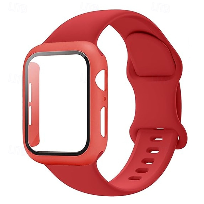 Pulseira Esportiva Fecho Moderno Compatível com Pulseira Apple Watch 38mm 40mm 41mm 42mm 44mm 45mm 49mm com caixa Mulheres Homens Antichoque Silicone pulseira de substituição para iwatch Ultra 2 de 2025 por $10.99 –P5