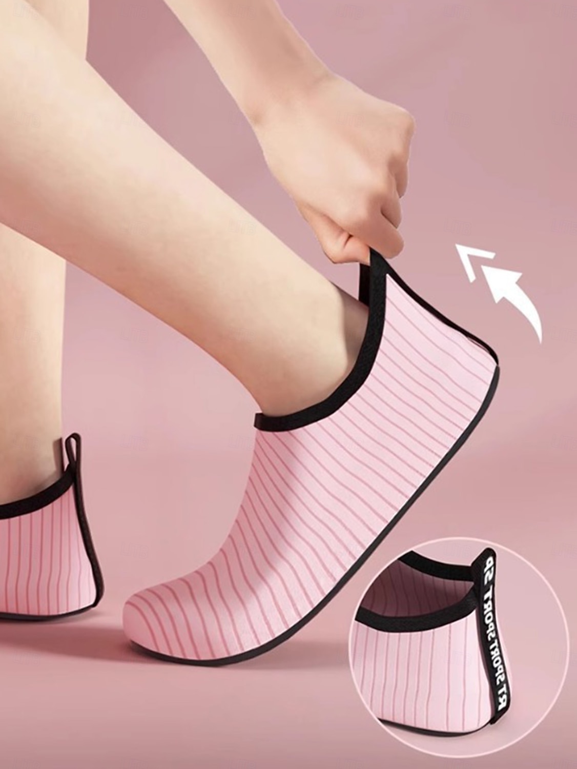 Sapatos femininos de ioga e dança para prática, cor rosa, com sola macia antiderrapante, calçados de fitness leves e flexíveis de 2025 por $19.99 –P1
