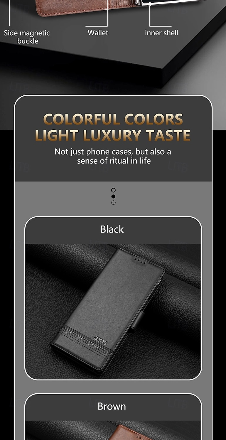 Phone Case For Samsung Galaxy Z Fold 7 Z Fold 6 Z Fold 5 Z Fold 4 Back Cover Card Slot Shockproof Retro TPU PU Leather 2025 - $13.99 –P8
