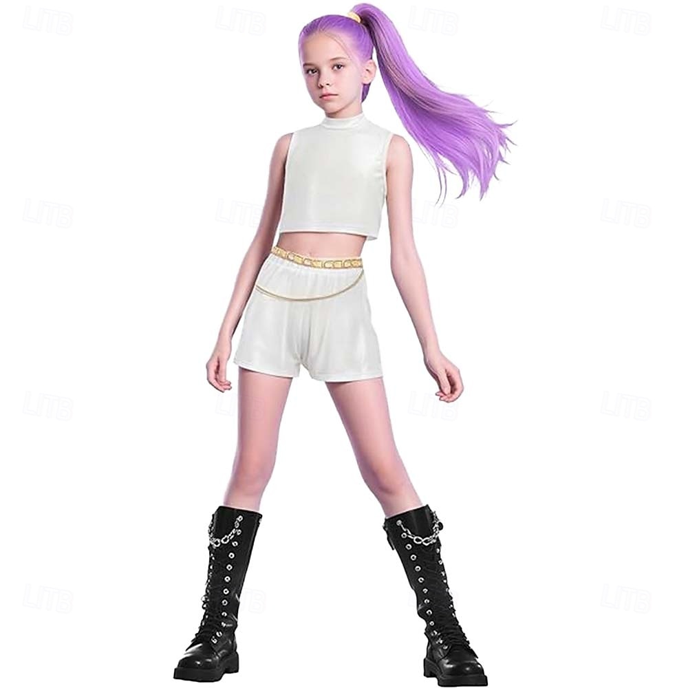 Zainspirowany koreańskim idolem Gwiazda popu Kostium Fantazyjne przebranie Wirtualny idol Kostiumy z filmów for Dla dziewczynek Dzieci Halloween Karnawał Spektakl Comic Con Anime Expo 2025 - $28.99 –P1