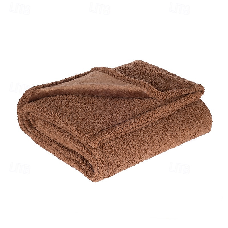 Pătură impermeabilă pentru animale de companie pătura groasă din flanel și sherpa pentru patul animalelor de companie pătură moale din catifea pentru câini 2025 - $11.49 –P9