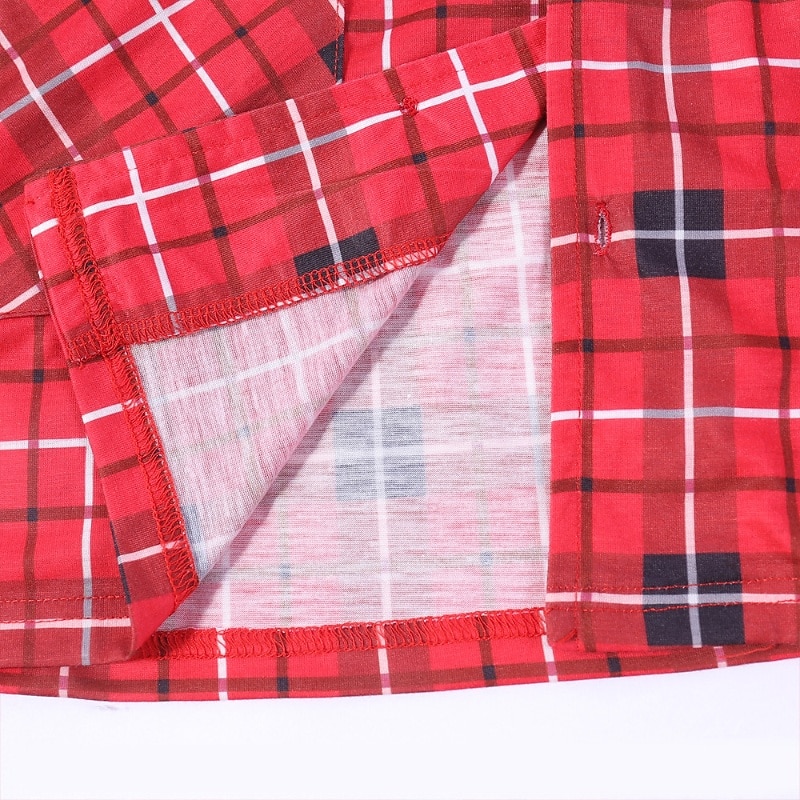 Olhar de família Pijamas Xadrez Casa Imprimir Vermelho Manga Longa Ativo Roupas Combinando de 2025 por €23.72 –P9