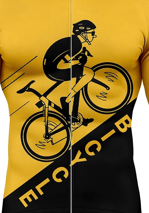 Herren Oberteile Radtrikot Grafik Zitate & Sprüche Fahhrad Langarm Fahhrad Trikot Oberteil mit 3 Gesäßtaschen Mountainbike MTB Straßenradsport Sonnenschutz Schnelltrocknend Reflektierende Streifen 2026 - $34.99 –P3