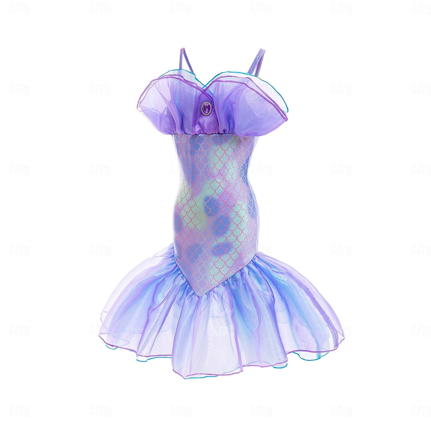 Book Week 2026 The Little Mermaid Little Mermaid Mermaid Tail Aqua Princess Dress  Halloween Dress Cosplay Costume Theme Party Costume Cosplay Movie Cosplay for Girls' Kid's Carnival Masquerade 2026 - $37.99 –P2