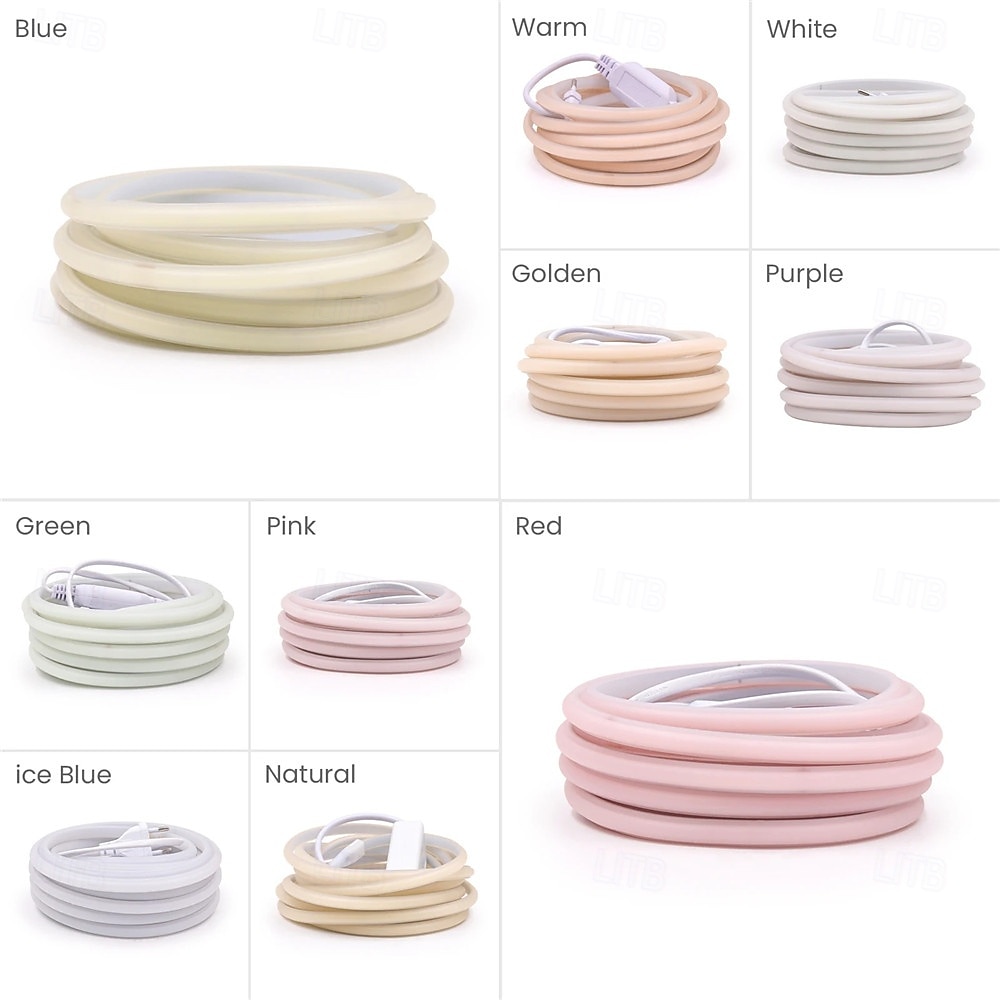 1m 2 m 5m COB LED Strip 288 LEDs/m 220V EU Plug RA90 Neon Sign Tape White Natural Pink Red For Kitchen Lighting 2025 - $28.99 –P7