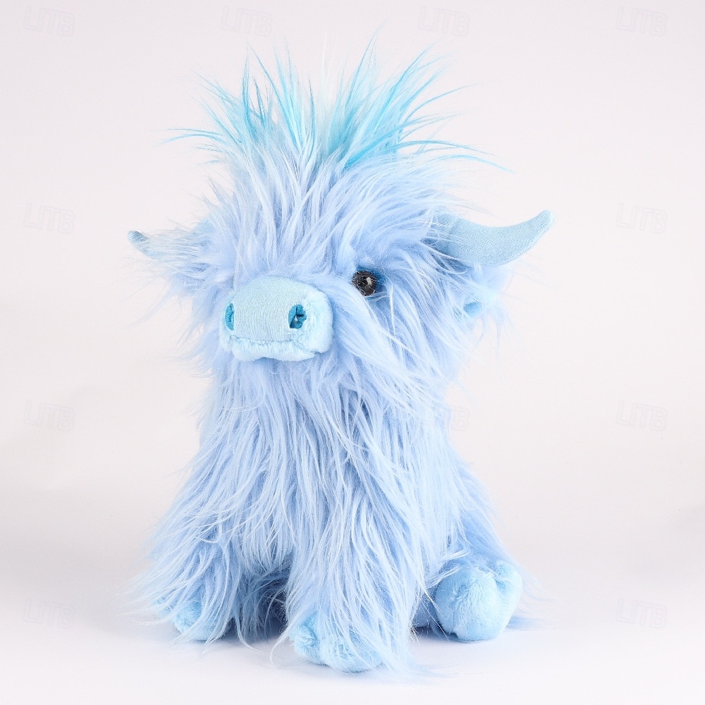 لعبة محاكاة بقرة المرتفعات المحشوة الناعمة لعبة حيوانية واقعية بقرة المرتفعات كاواي هدية للأطفال للأولاد والبنات هدية عيد ميلاد 2026 - $23.99 –P17