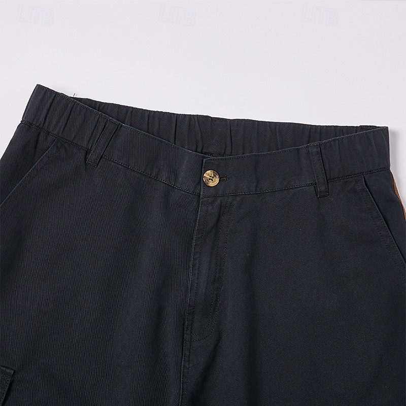 Férfi Rövidnadrágok Outdoor Shorts Alkalmi rövidnadrág Planinarske kratke hlače Kollázs Többzsebes Egyenes lábbal Színes Viselhető Nedvességelvezető Térdhossz Szabadtéri Hétköznapi Napi Divat 2026 - $31.99 –P5