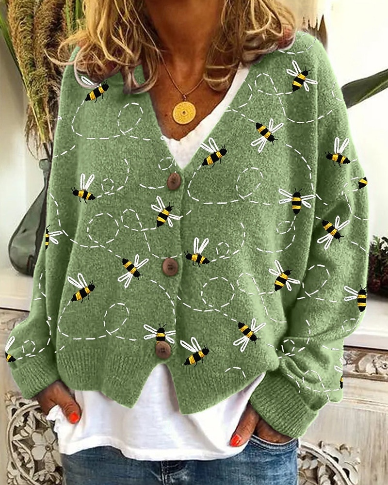 Damen Mantel Freizeitjacke Warm Bequem Druck Mode Modern Lässig Blumen Ausgehen Wochenende Einreihig Regulär V Ausschnitt Normale Passform Langarm Oberbekleidung Weiß Blau Purpur Herbst Winter 2025 - $22.99 –P5