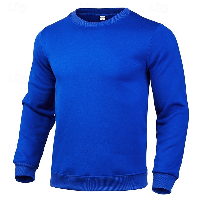 Per uomo Maglia Felpa in pile Maglione Felpa con cappuccio foderata in pile Nero Bianco Giallo Rosa Rosso Girocollo Semplice Sport & Outdoor Casuale Quotidiano Poliestere Streetwear Cool del 2025 a $8.49 –P7