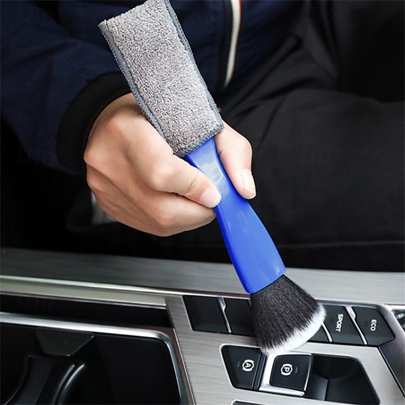 2-in-1-auton tuuletus- ja sisäpuhdistusharja, joka sopii ilmastoinnin tuuletusaukkoihin ja auton sisätiloihin, puhdistaa autosi sisätilat helposti. 2025 - $9.99 –P3