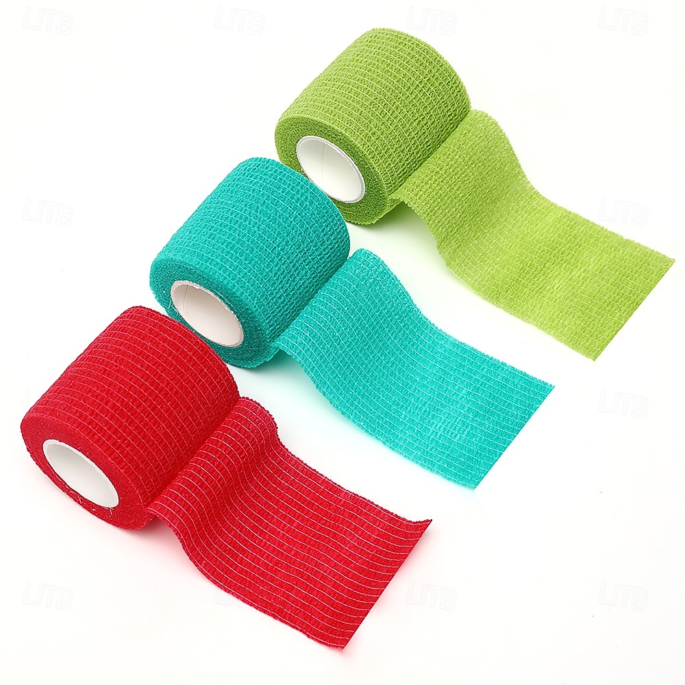 fasce elastiche sportive autoadesive colorate, fasce di supporto flessibili per ginocchia, dita, caviglie, polsi, spalle e articolazioni, protezione muscolare e prevenzione degli infortuni del 2025 a $3.49 –P12