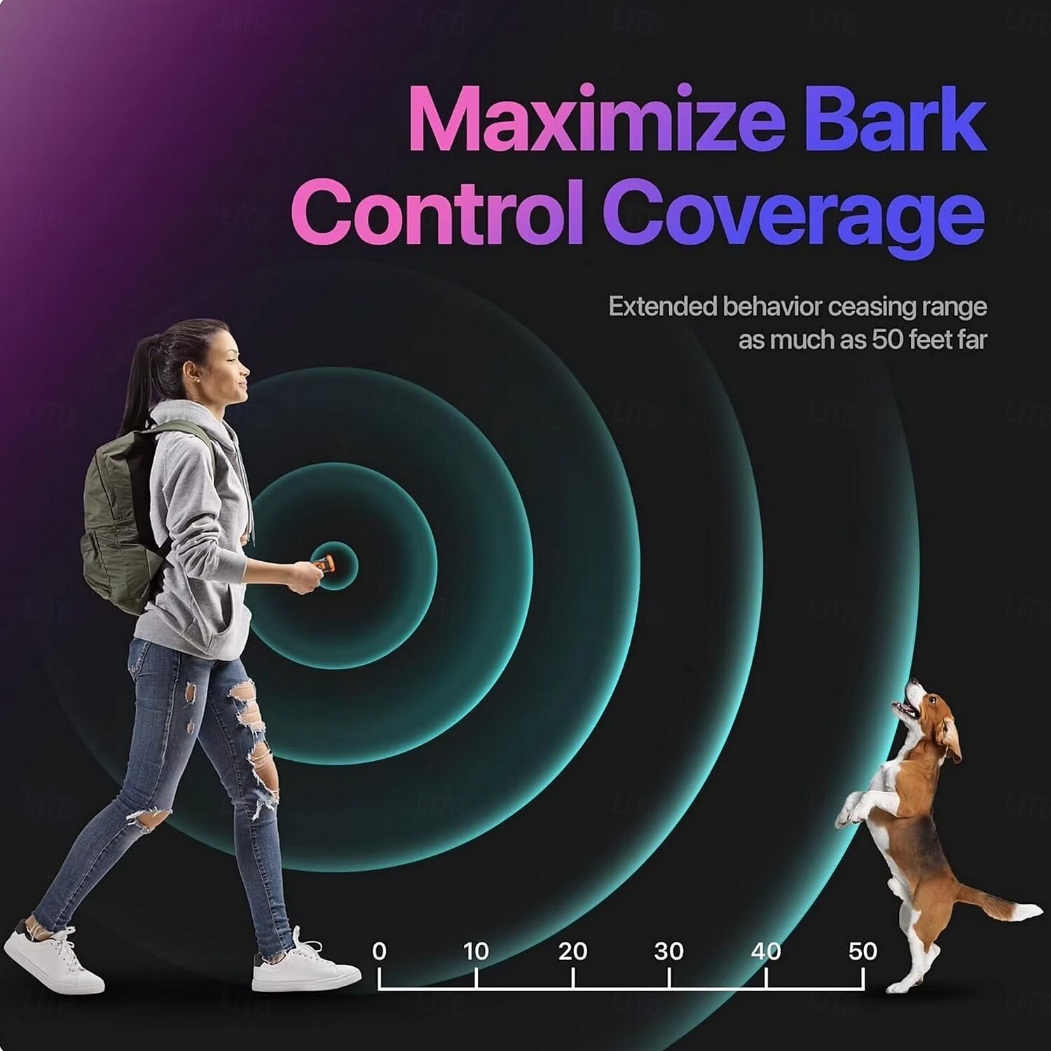 2025年 犬の吠え防止装置 超音波式吠え防止装置3台 6つのトレーニングモード 23フィートの範囲で吠える 懐中電灯付き 安全 &犬のための人道的な充電式コンパクト吠え防止装置  コレクション – $54.99 –P6