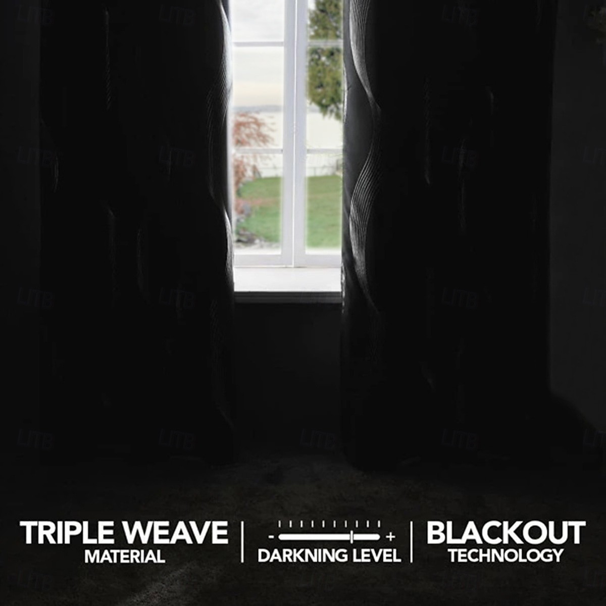 Sølvfolie bølgeformede mørkleggingsgardiner til stue 1 panel, høydensitets termisk isolerte gardiner, solblokkerende, varmereduserende vinduspaneler, moderne hjemmeinnredning 2026 - $17.99 –P1