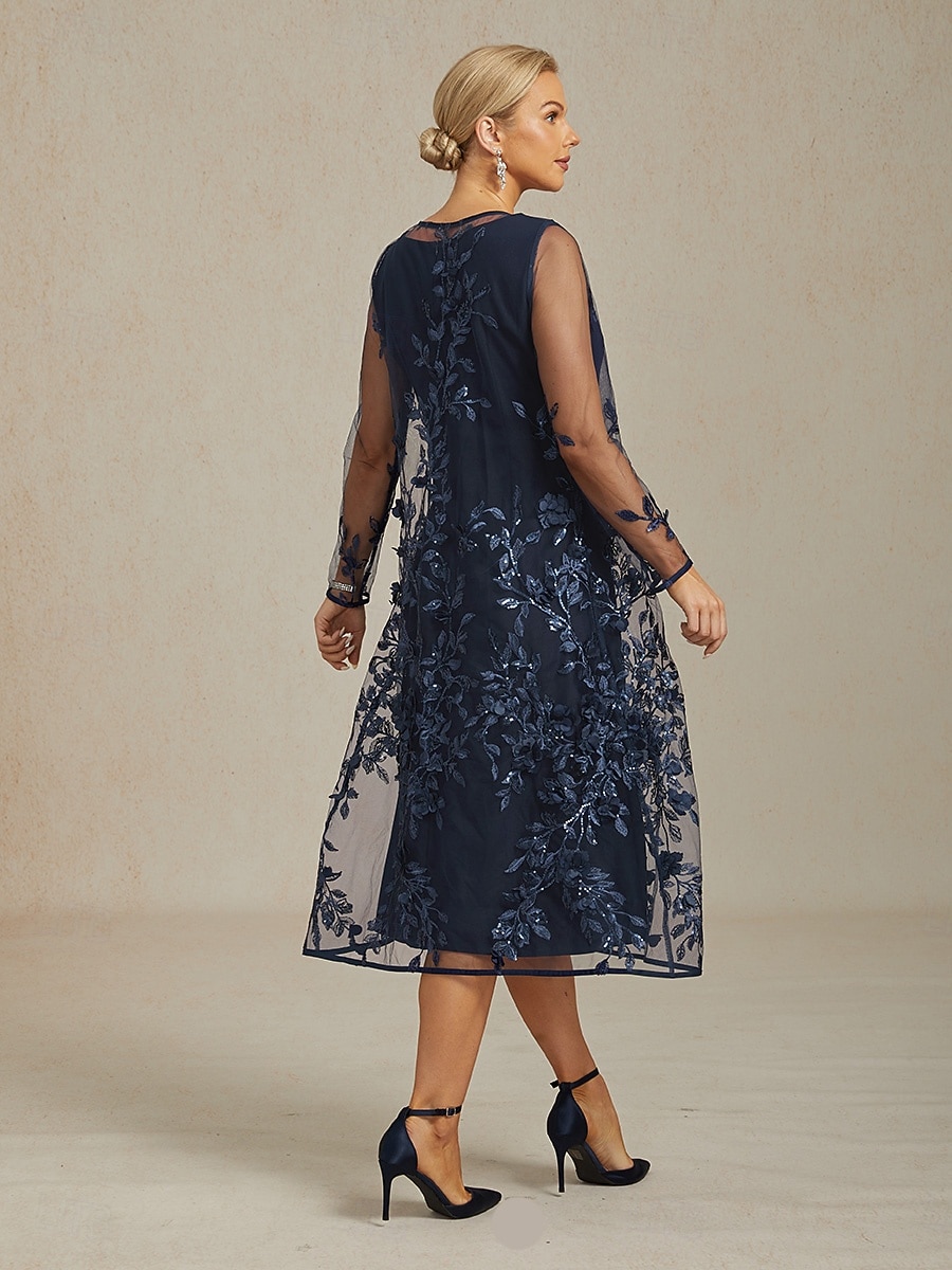 Femmes Robe Midi Robe fourreau Robe trapèze Élégant Mariage Soirée robe demoiselle d honneur Coupe régulière Couleur Unie Sans manches Col en V bleu marine Été Printemps Automne Hiver de 2025 ? $129.99 –P6