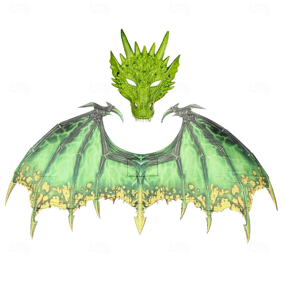 Drage Halloween Vinger Maske fantasi Halvt ansikt Voksne Herre Dame Unisex Halloween Karneval Ytelse Fest Enkle Halloween-kostymer Kle deg opp 2025 - $30.99 –P24