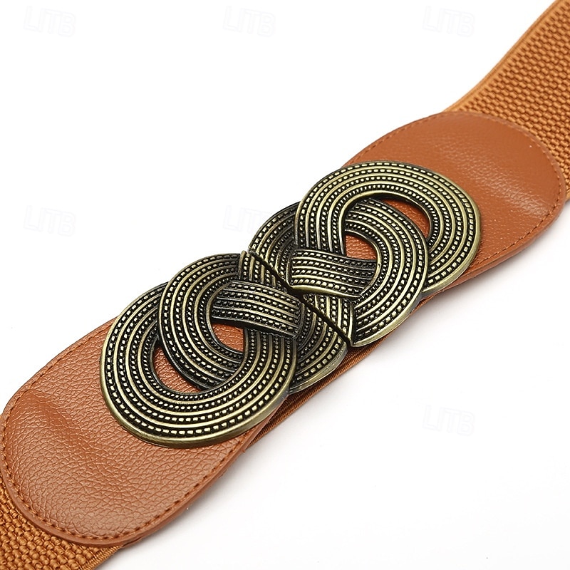 Dámské Pás Slitina Černá Rubínově červená Velbloudí Široký pásek Venkovní Denní Čistá barva 2026 - $15.49 –P5