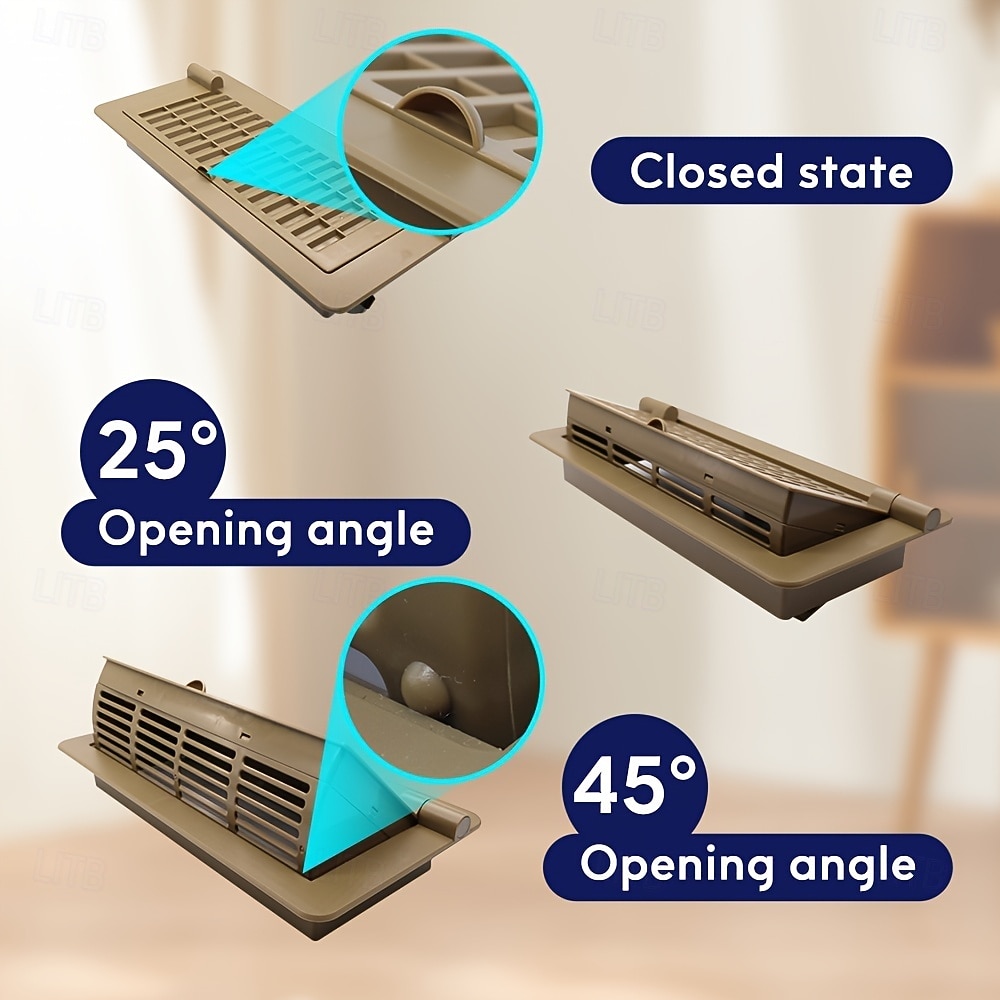 Heavy-Duty 4" x 10" Floor Vents Registers - Walkable Premium Finish Sidewall Floor Register with Easy Adjust Air Supply Lever for Home, Office or Ceiling Installation - Durable and Sturdy Design 2026 - $30.99 –P10