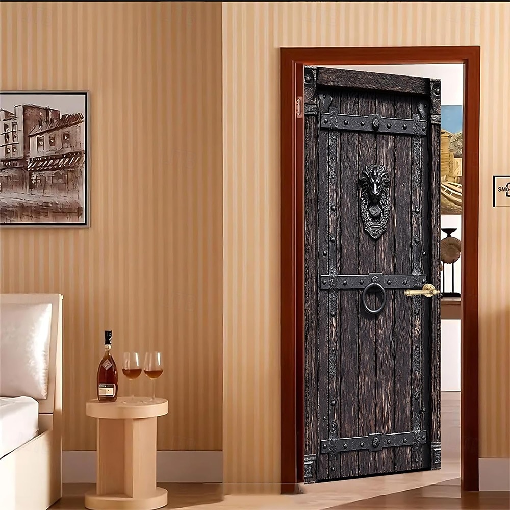 Door Cover Outdoor Banners Castle Door Vintage Medieval 3D Bedroom Living Room Dorm Front Door Home Decor 2026 - $19.99 –P1