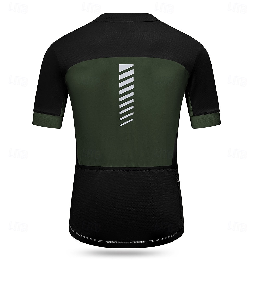 Homme T-shirt de randonnée Manche Courte Cyclisme Maillot avec 3 poches arrière Extérieur Des sports Jaune Vert Gris Claire Vêtement Tenue de 2025 ? $34.99 –P2