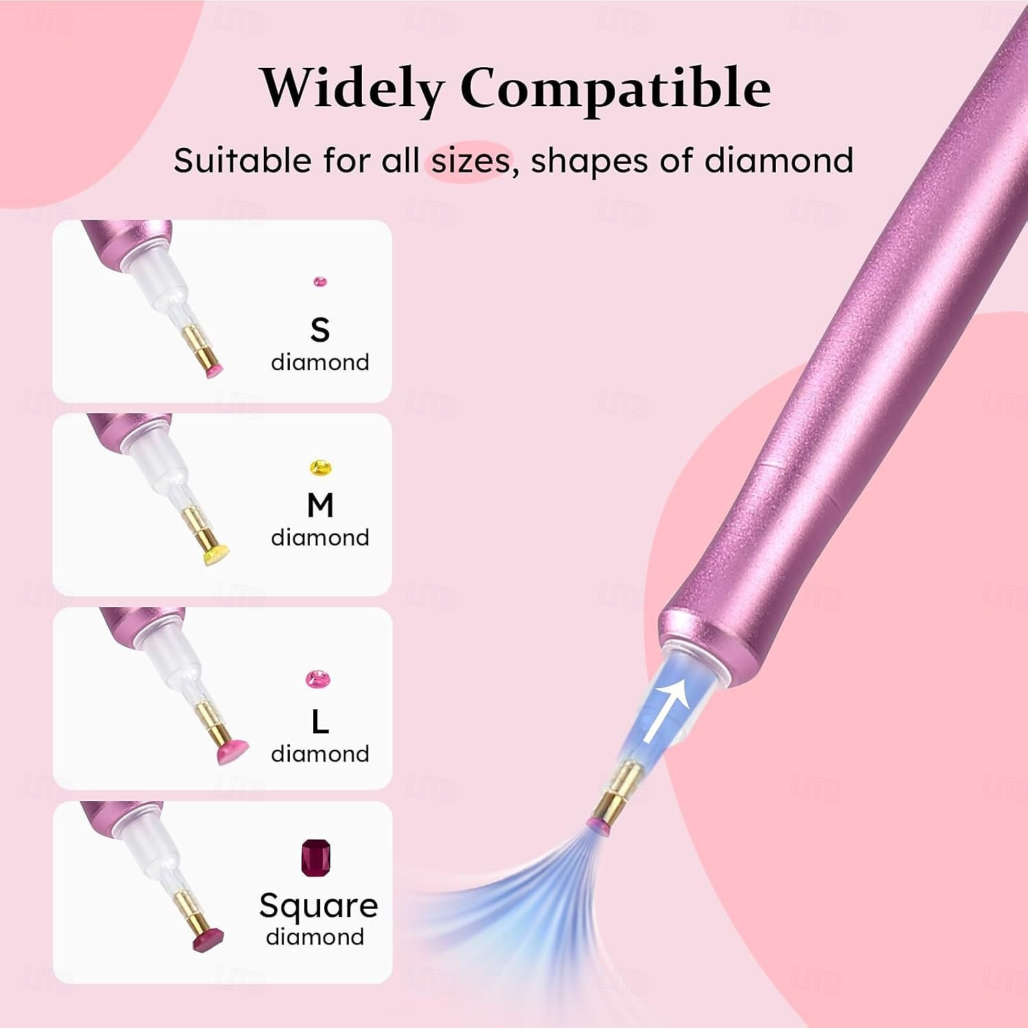 USB-virtalähteellä varustettu sähköinen timanttimaalauskynä, jossa on tyhjiösäilytysalusta, ergonominen kahva, säädettävät asetukset ja moniväriset harjaspäät kestävään ja vakaaseen askarteluun, 2026 - $30.99 –P9