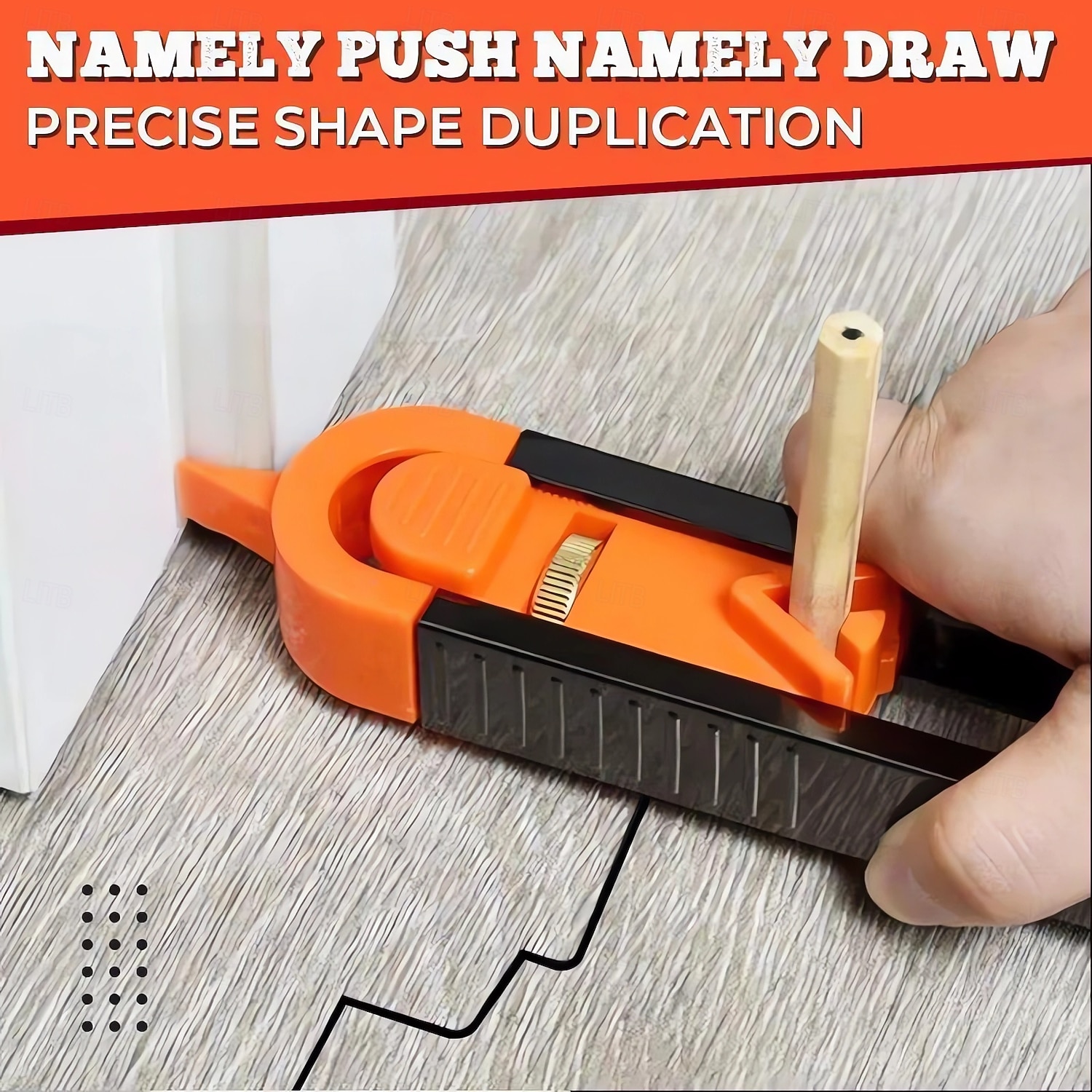 Profile Scribing Ruler Contour Gauge Precision Wheels Tool Profile Scribing Ruler Contour Gauge Wood Measuring Gauging Tools 2026 - $11.99 –P1