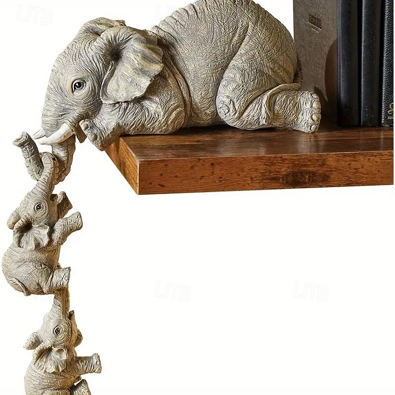 3 pezzi di grazioso ciondolo a forma di elefante - artigianato in resina adatto per la decorazione di casa e stanza, utilizzato per decorazioni natalizie, decorazioni di Halloween, decorazioni del 2026 a $13.99 –P3