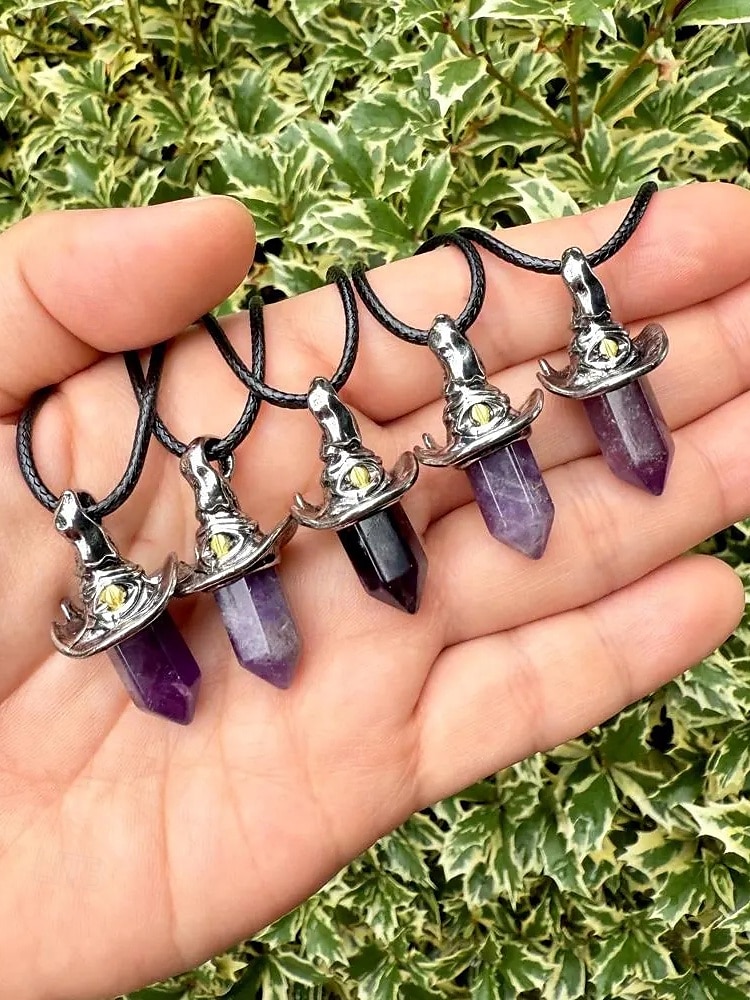 Femmes Collier pendentif Collier Pierre Précieuse & Cristal Alliage ancien Exagéré Halloween Rond de 2025 ? $9.99 –P7