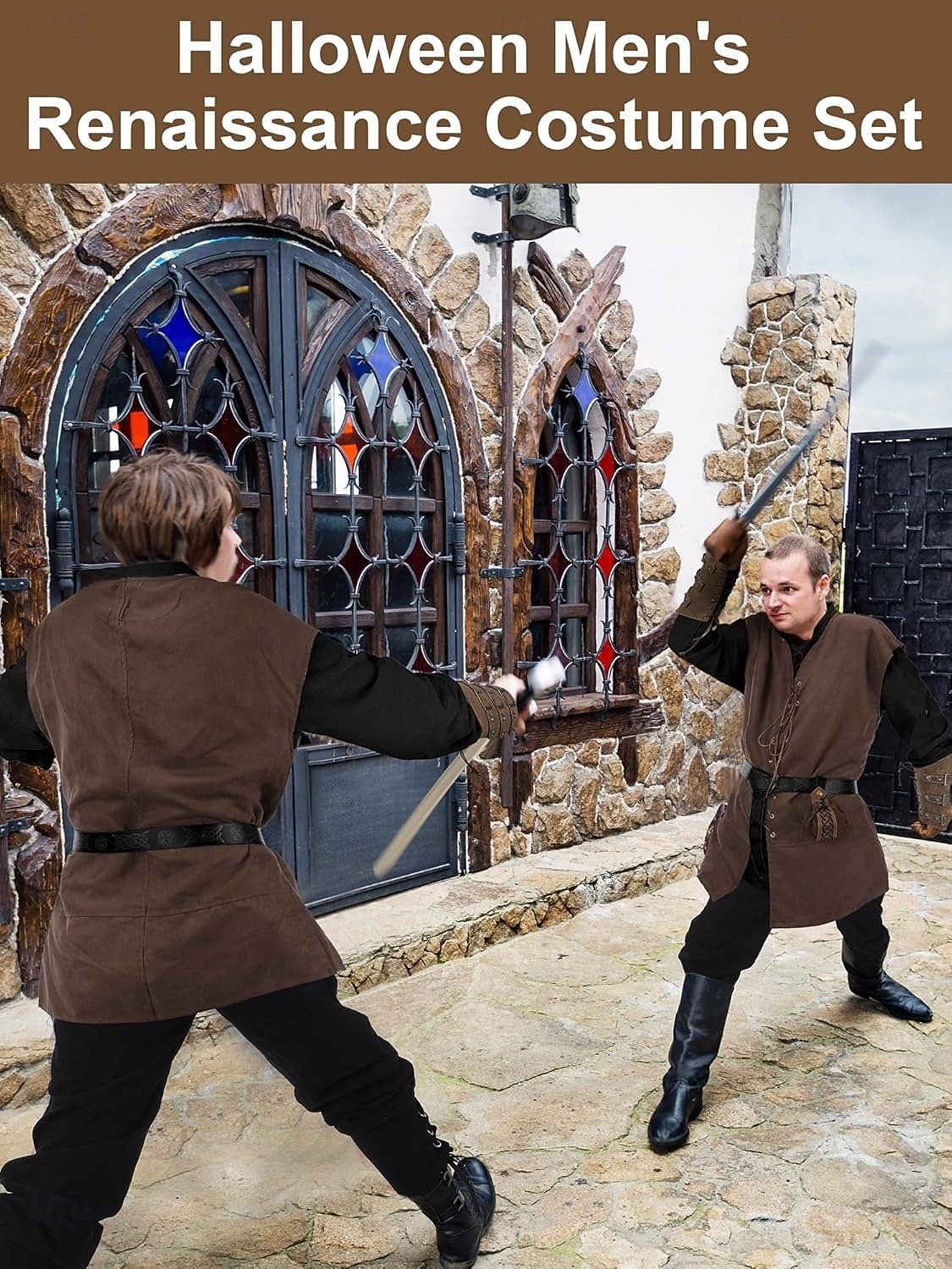 רטרו\וינטאג' ימי הביניים רנסנס מִכְנָסַיִים תלבושות חגורת מותניים פיראט ויקינג תחפושות בגדי ריקוד גברים ויקינג האלווין (ליל כל הקדושים) קרנבל נשף מסכות הצגה נשף מסכות LARP מבוגרים חולצה מכנסיים חגורה 2026 - $74.99 –P8