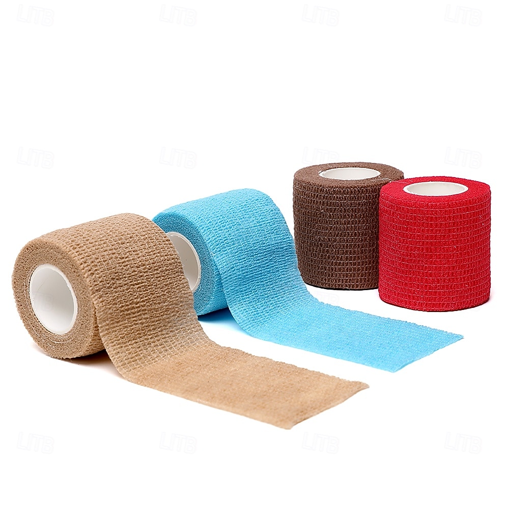 fasce elastiche sportive autoadesive colorate, fasce di supporto flessibili per ginocchia, dita, caviglie, polsi, spalle e articolazioni, protezione muscolare e prevenzione degli infortuni del 2025 a $3.49 –P11