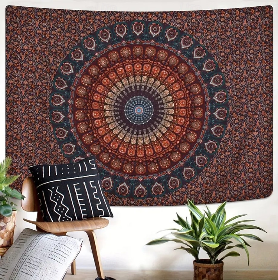 tapeçaria Tapeçarias Mandala Geométrica Boêmio Quarto Sala de estar Dorm Decorações de parede de porta de fundo de 2026 por $21.99 –P14