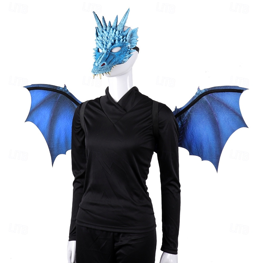 Drage Halloween Vinger Maske fantasi Halvt ansikt Voksne Herre Dame Unisex Halloween Karneval Ytelse Fest Enkle Halloween-kostymer Kle deg opp 2025 - $30.99 –P20